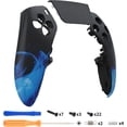 thumbnail image 3 of eXtremeRate Left Right Front Housing Shell with Touchpad Compatible with ps5 Edge Controller, Blue Flame DIY Replacement Faceplate Shell Custom Touch Pad Cover Compatible with ps5 Edge Controller, 3 of 3