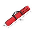 thumbnail image 4 of funtasica 8 Holes Billiards Pool Cue Case Snooker Cue Storage Pouch Water Resistant 1/2 Snooker Pool Cue Bag Billiard Stick Storage Bag Red, 4 of 8
