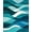 Teal, Pattern 7, variant on ODIKA 4' x 6' Machine Washable Non-Slip Area Rug, Contemporary Wave High Traffic Rug, Purple, 123738