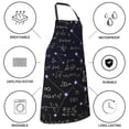 thumbnail image 5 of Pofeuu Physical Formulas Print Waterproof Apron with Pockets Adjustable Cooking Aprons Kitchen Bib for Baking Household Cleaning, 5 of 8