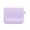 thumbnail image 3 of Bolsa de maquillaje pequeña, bolsa de cosméticos de bolsillo, bolsa reutilizable con cierre automático para auriculares, tarjeta de crédito, gafas de Púrpura S, 3 of 8