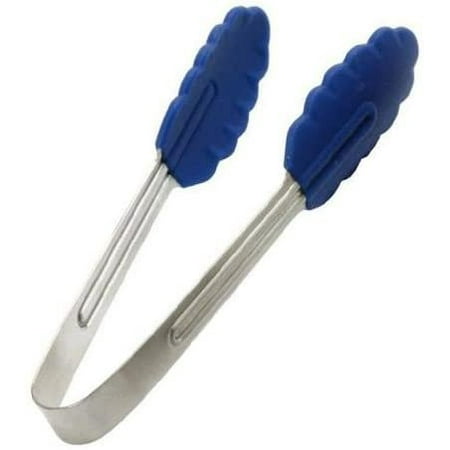 

Norpro Mini Stainless Steel Silicone Tipped Food Cooking Serving Tongs - Blue 3 Pack