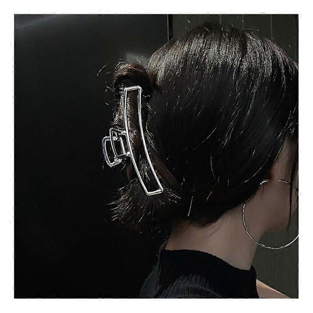Pinzas de metal con forma de garra, huecas, antideslizantes, para sujetar el cabello.