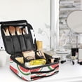 thumbnail image 5 of FORMRS Travel Makeup Bag Large Capacity Train Case Cosmetic Organizer with Adjustable Dividers, Cute Watermelon, 5 of 8