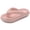 Pink, variant on BadPiggies Anti-Slip Shower Shoes Pillow Slippers Sandals for Women Men Comfy Cushioned Thick Sole House Slides