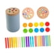 thumbnail image 3 of Juguete educativo de madera para clasificar colores, habilidades motoras, juego de emparejamiento azul, 3 of 9