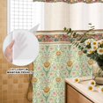 thumbnail image 3 of No Hook Shower Curtain, Vintage Boho Floral Shower Curtains for Bathroom with See Through Top Window, Ethnic Tribe Abstract Art Flowers Waterproof & Washable Bath Curtain Stand Up Stall 36"x72", 3 of 9
