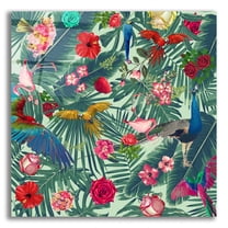 Epic Art 'Tropic Fun' by Mark Ashkenazi, Acrylic Glass Wall Art, 12"x12"