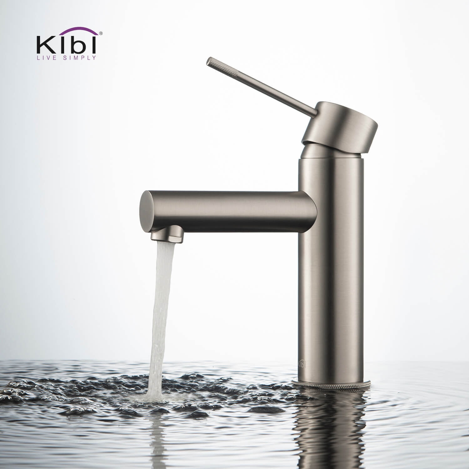 Kibi Circular X Single Handle Bathroom Vanity Sink Faucet