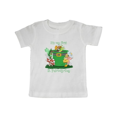 

Inktastic It s My 1st St. Patrick s Day with Cute Fairies Gift Baby Boy or Baby Girl T-Shirt