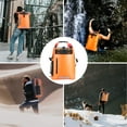 thumbnail image 4 of Wholefire 30L Dry Bag Waterproof Floating Backpack Heavy Duty Roll Top Dry Backpack in Orange for Kayaking, Camping, Hiking, Surfing, 4 of 14