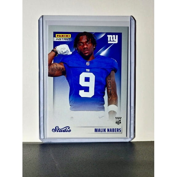 Malik Nabers 2024 Panini NFL Studio Rookies #38 Card New York Giants 1/1672