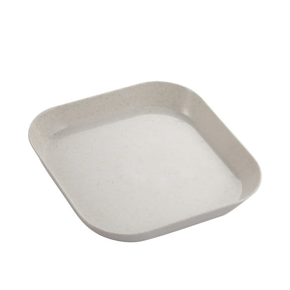 Dinner Plate, Ceramic Dinner Plate Salad Plate, Pretty Multipurpose Scenario Dishes for Cupcakes Fruits Snacks Spaghetti Dumplings Dip Serving Platter (Light square dish beige)