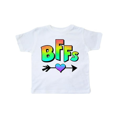 BFFs - best friends forever with heart and arrow in rainbow colors Toddler