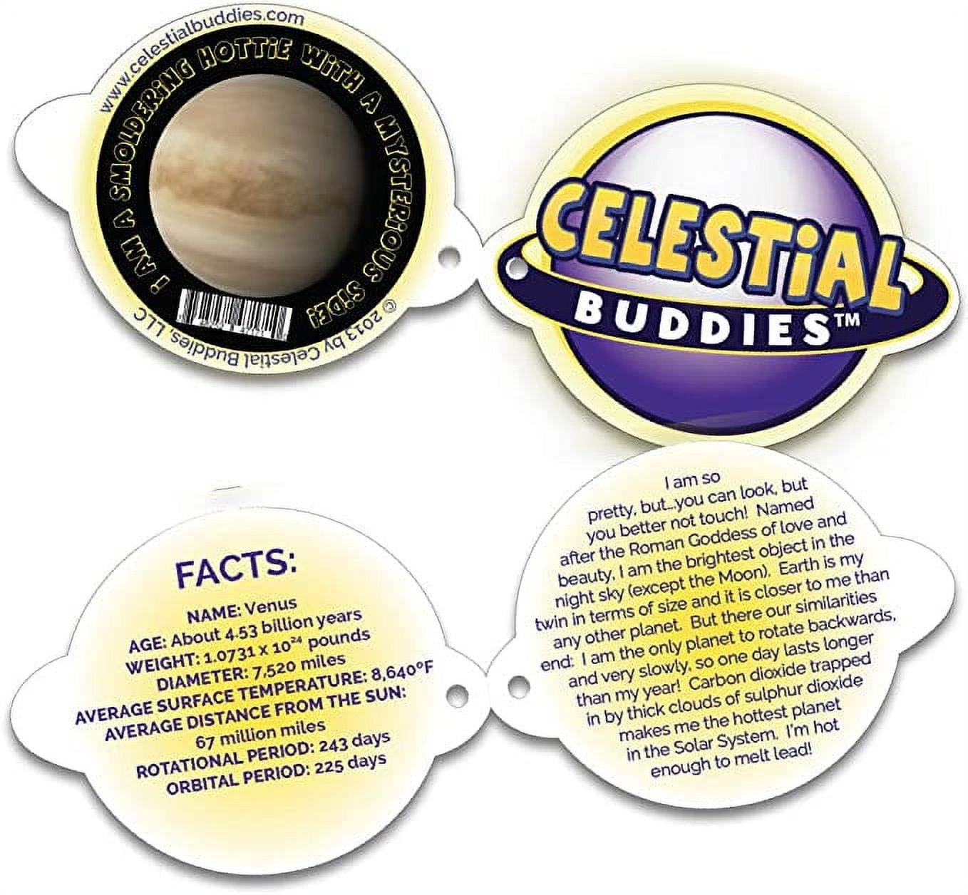 Celestial Buddies Venus Stuffed Planet Plush Solar System Space Toy Age 0+