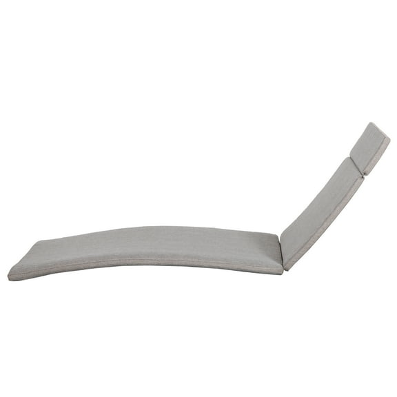 GDF Studio Soleil Outdoor Water Resistant Chaise Lounge Cushion, Charcoal