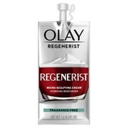 Olay Regenerist Micro-Sculpting Cream Face Moisturizer, Fragrance-Free, Trial Size .247 oz