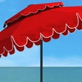 thumbnail image 5 of SAFAVIEH Venice 9' Market Crank Double Top Patio Umbrella, Red, 5 of 6