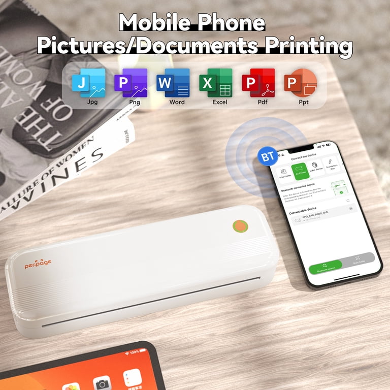 Picture Printer For Iphone Portable Thermal Printer Wireless - Inkless ...