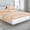 Blush, variant on 4 Piece Split Head King Sheets Sets for Sleep Number Adjustable Beds - 800 TC 100% Cotton Split Top King Sheets 32" Flex Head, Fits 15" Deep Mattress - Burnt Orange Solid