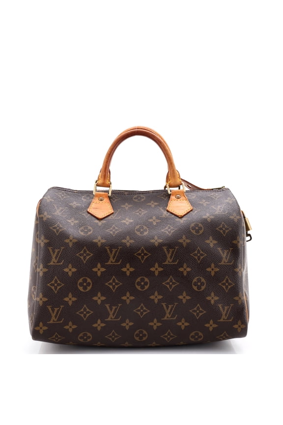 Pre-Owned Speedy Handbag Monogram Canvas 30 By Rebag