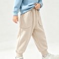 thumbnail image 4 of Diufon Toddler Boys Girls Corduroy Sweatpants Fall Winter Plush Thickened Warm Athletic Joggers Pants with Pockets, 4 of 9