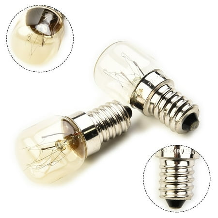 

2X Salt Lamp Bulb 15W E14 Screw In Pygmy Bulbs Fridge Appliance Oven