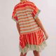 thumbnail image 4 of Vestido de Manga Corta para las Mujeres Sexy Boho Impresión de Bolsillo Vestido con Cuello en V, Vestido de Verano para las Mujeres, 4 of 6