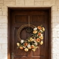 thumbnail image 4 of 2026 Upgraded Artificial Floral Wreath, Spring Flower Swag Greenery Wreath for Front Door Wall Party Home Kitchen Decor 17x17inch C, 4 of 6