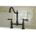 thumbnail image 2 of Kingston Brass KS1175PKL Duchess Bridge Kitchen Faucet, Oil Rubbed Bronze, 2 of 7