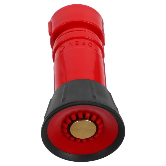 HEMOTON Red Multifunctional Fire Hose Nozzle for Garden Hose High Pressure Plastic Sprayer for Watering 7.5 Inch