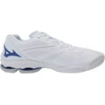 thumbnail image 6 of Mizuno Wave Lightning Z6 Women's Volleyball Shoe, Size 8, White-Navy (0051), 6 of 7