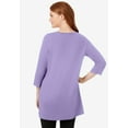 thumbnail image 2 of Woman Within Plus Size Perfect Three-Quarter-Sleeve Scoopneck Tunic, 2 of 6