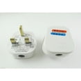 thumbnail image 2 of FOR 1pcs BS 1363/A 13A Fused Power Cords UK 3 Pin Wall AC Power Plug 250V Black&White, 2 of 2