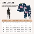 thumbnail image 4 of Saiise Astronaut With USA Flag Print Women Soft Pajama Sets,Long Sleeve Sleepwear Button Up 2-Piece Pjs Lounge Sets-Small, 4 of 7