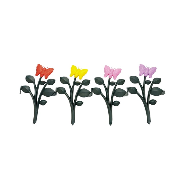 Plastic Garden Fence Butterfly Design Small Decorative Border 76X28Cm for Courtyard Yard