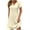Beige, variant on WQQZJJ Women's Summer Dresses, Solid Color Casual Round Neck Short Sleeve Dress, Fashion Slim Waist and Knee-Length Dresses