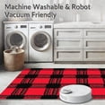 thumbnail image 5 of ODIKA 3'x5' Machine Washable Non-Slip Area Rug, Plaid Christmas Tree with Vintage Truck Duo High Traffic Rug with Pad, Red, 651841, 5 of 8