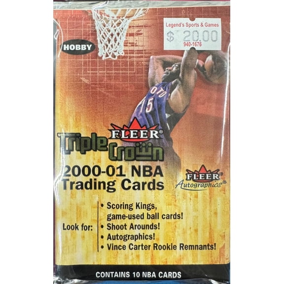 2000/01 Fleer Triple Crown Basketball Hobby Pack