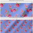 thumbnail image 2 of Soimoi Cotton Cambric Fabric Leaves,Rose & Peony Floral Print Fabric by The Yard 42 Inch Wide, 2 of 7