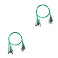 thumbnail image 4 of Sonducket Líderes de pesca de alambre de grueso de 50CM 150Lb con broches giratorios Accesorios de aparejos de línea de acero inoxidable verde 2piezas, 4 of 6