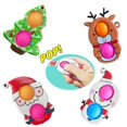 thumbnail image 1 of Juguete Sensorial De Burbujas De Empuje De Navidad Dedo De Navidad Llavero Antiestrés De Silicona Juguete Para Regalo Para Niños Juguete Educativo 4 Uds. Advancent HA038512-00, 1 of 6