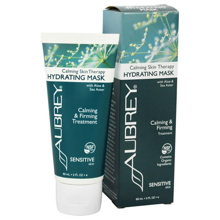 Aubrey Organics - Calming Skin Therapy Hydrating Mask with Aloe & Sea Aster - 3 oz. (Formerly Vegecol with Aloe & Oatmeal Soothing Mask)