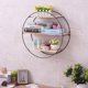 thumbnail image 4 of Estante de pared flotante redondo decorativo, 4 of 5