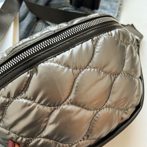 Bolso Riñonera informal con cinturón, bandolera acolchada de algodón, para viaje, para damas y niñas