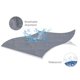 thumbnail image 3 of Pack and Play Sábanas protectoras de colchón ajustables impermeables Pack and Play Funda de colchón compatible con Graco Pack n Play & Dream On Me & Pamo Babe Playpen/Playard Sheet acolchada gris 39", 3 of 5