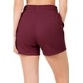 thumbnail image 3 of Niobe Clothing Womens French Terry High Waist Cotton Shorts, 3 of 5