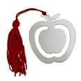 thumbnail image 3 of Creative Gifts International  Nickel Plated Apple Bookmark with Red Tassel - Red - 2.88in., 3 of 3