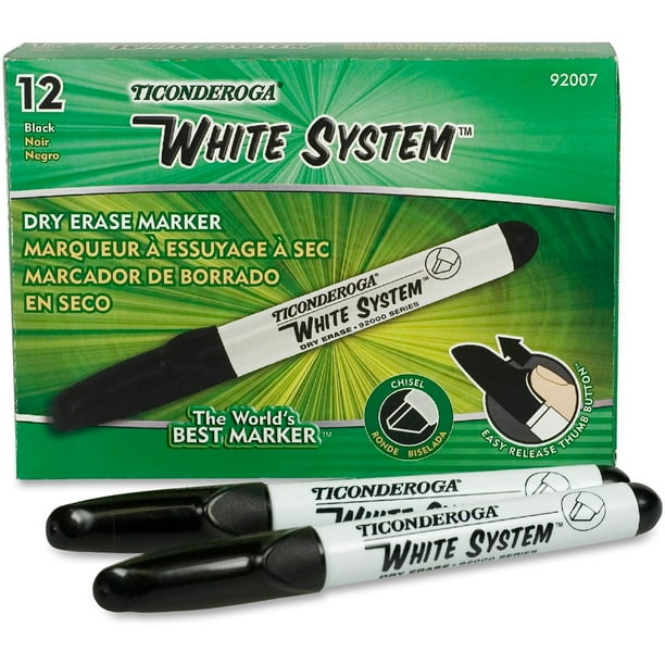 Dixon, DIX92007, White System Dry Erase Markers, 12 / Pack