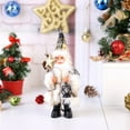 thumbnail image 2 of Christmas Figure Standing Plush Santa Claus with Kerosene Lamp Home Decor Ornaments Holiday Decorations, 2 of 3